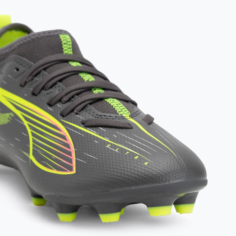 PUMA Ultra 5 Match FG/AG Jr children's football boots matte aged silver/yellow alert/puma aged silver 7