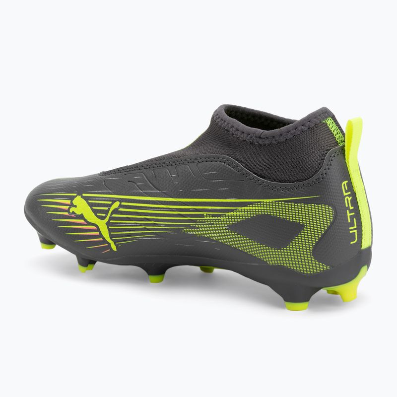 PUMA Ultra 5 Match+ LL FG/AG Jr matte aged silver/yellow alert/puma aged silver children's football boots 3