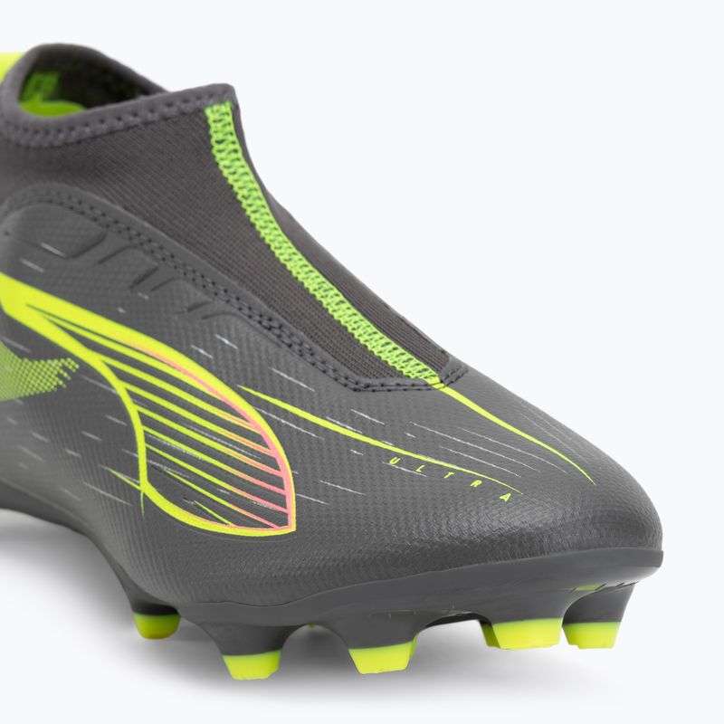 PUMA Ultra 5 Match+ LL FG/AG Jr matte aged silver/yellow alert/puma aged silver children's football boots 7