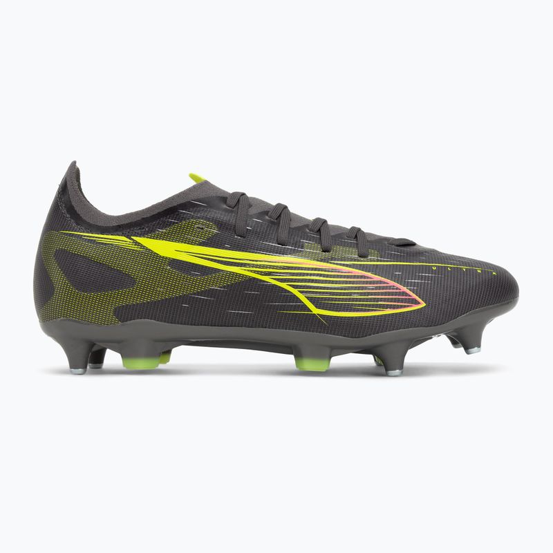 Men's football boots PUMA Ultra 5 Match MxSG matte aged/yellow alert/puma aged silver 2