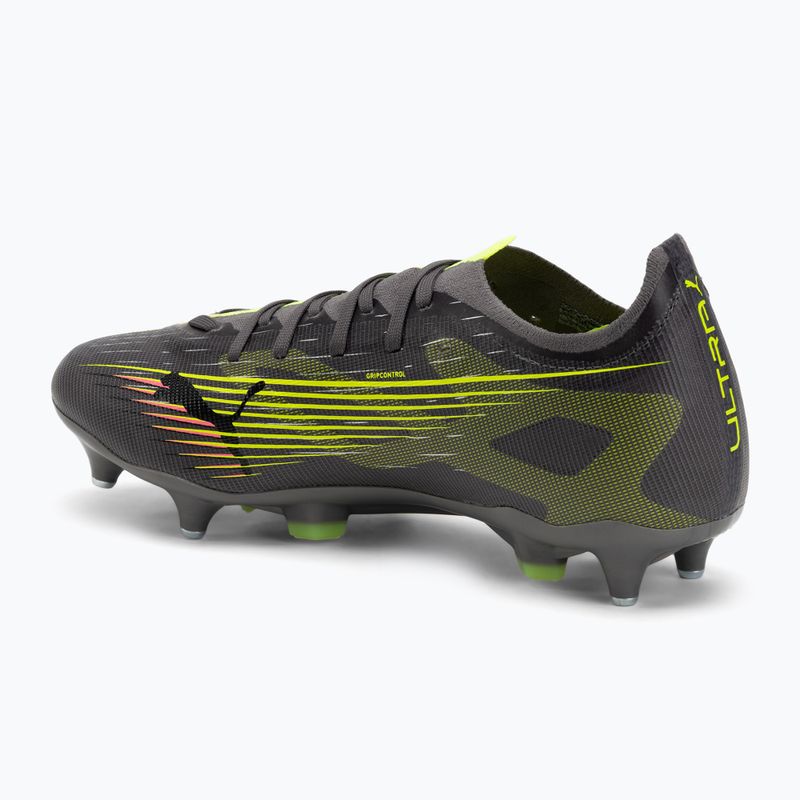 Men's football boots PUMA Ultra 5 Match MxSG matte aged/yellow alert/puma aged silver 3