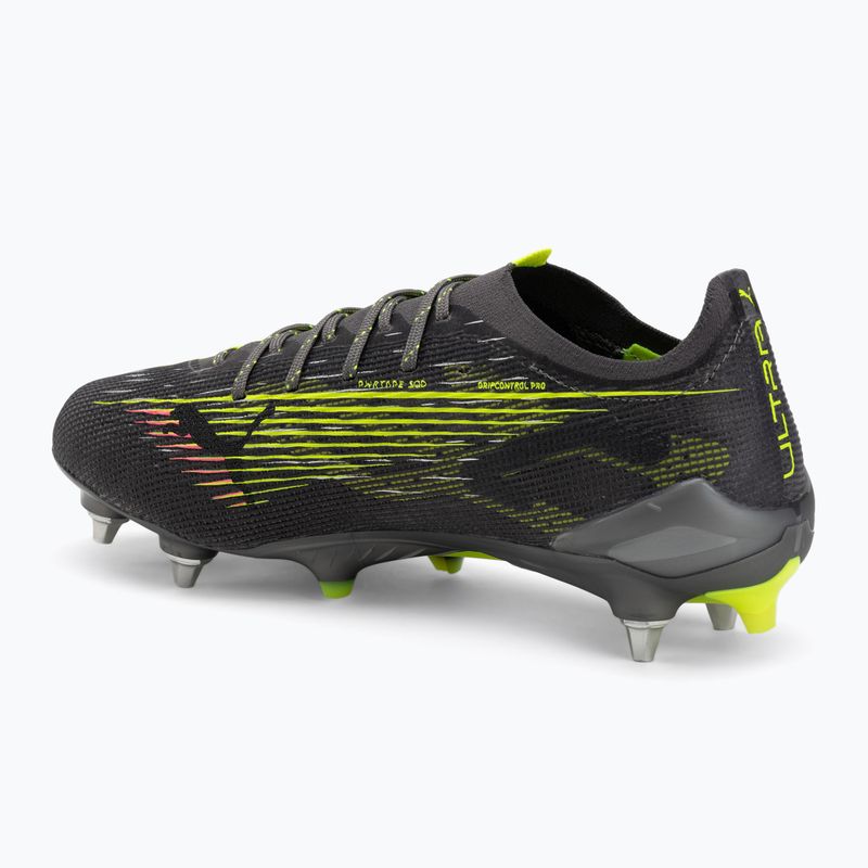 PUMA men's football boots Ultra 5 Ultimate MxSG matte aged silver/yellow alert/sun struck 3