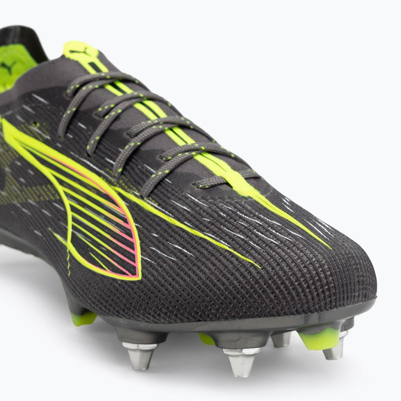 PUMA men's football boots Ultra 5 Ultimate MxSG matte aged silver/yellow alert/sun struck 7