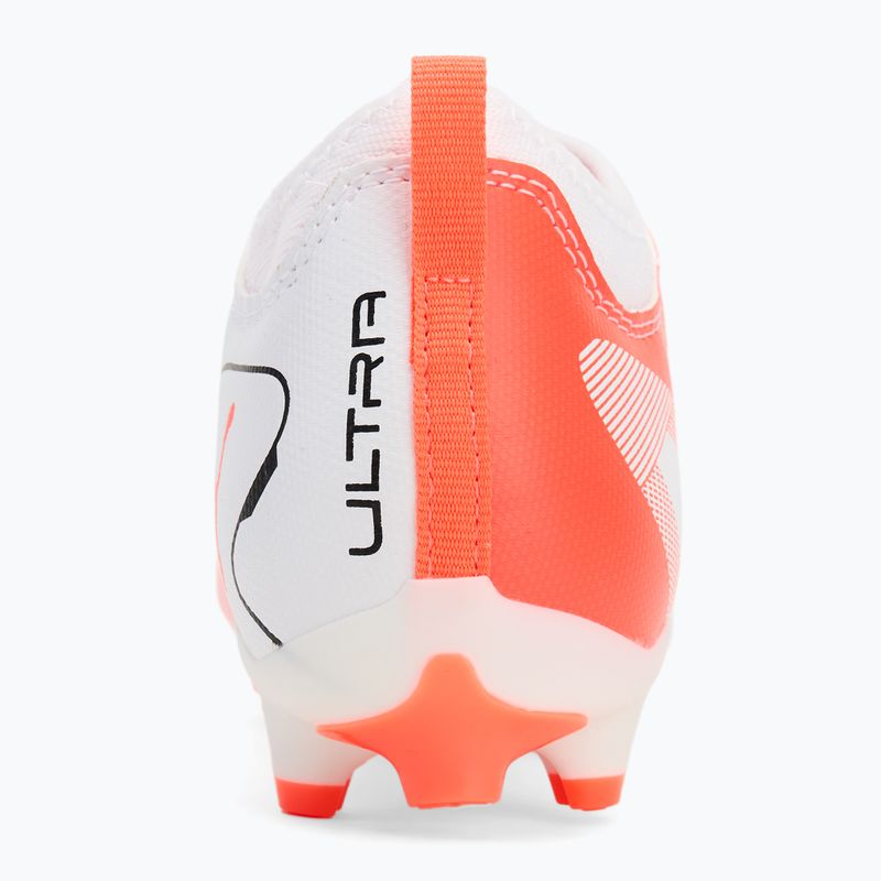 PUMA Ultra 5 Match FG/AG Jr children's football boots puma white/puma black/glowing red 6