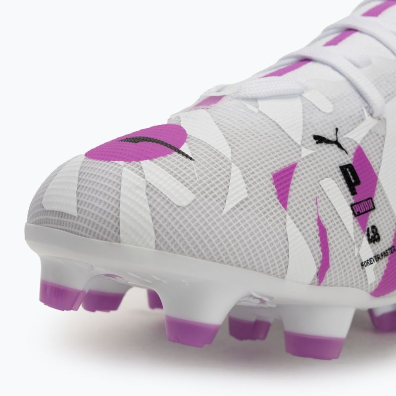 Men's football shoes PUMA Ultra 5 Match Forever FG/AG puma white/pure magenta/feather gray/puma black 7