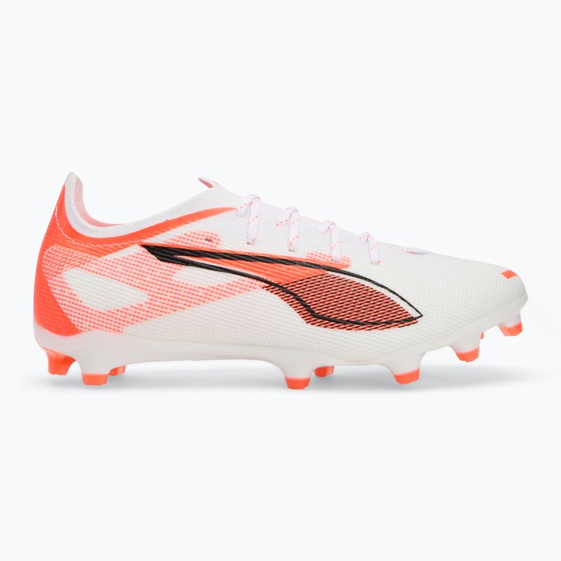 Men's football boots PUMA Ultra 5 Pro FG/AG puma white/puma black/glowing red 2