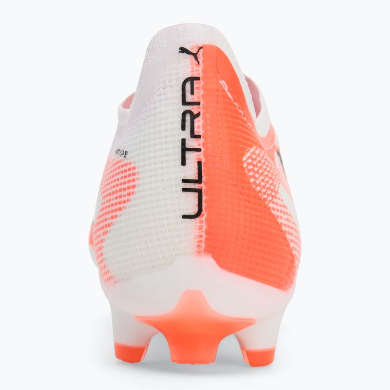 Men's football boots PUMA Ultra 5 Pro FG/AG puma white/puma black/glowing red 6