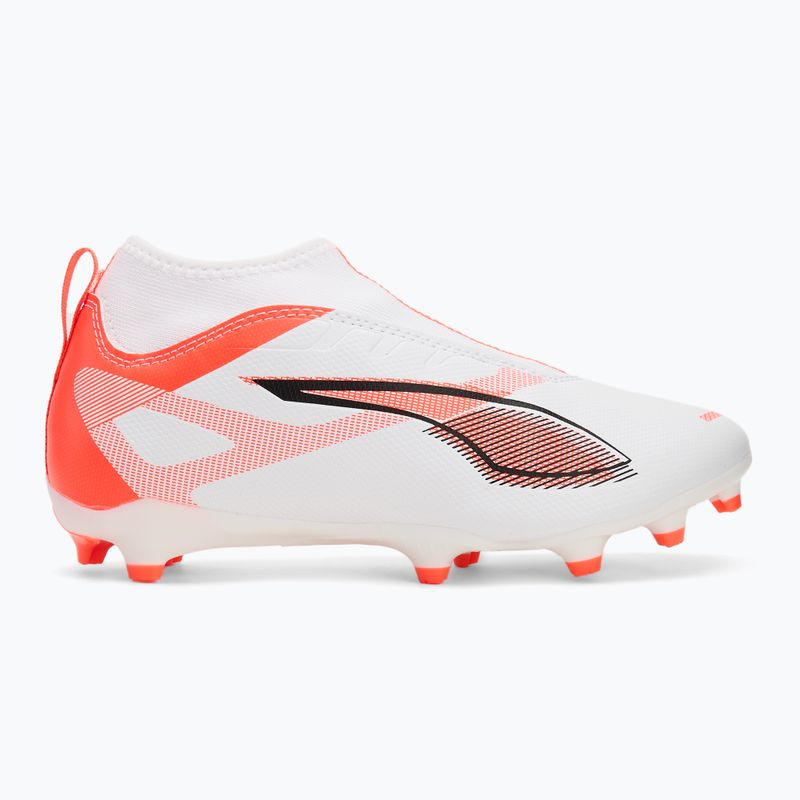 PUMA Ultra 5 Match+ LL FG/AG Jr children's football boots puma white/puma black/glowing red 2