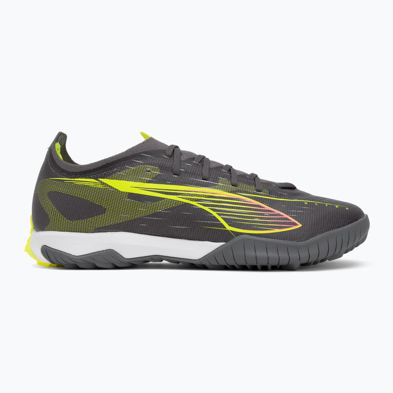 Men's football boots PUMA Ultra 5 Match TT matte aged silver/yellow alert/puma aged silver 2