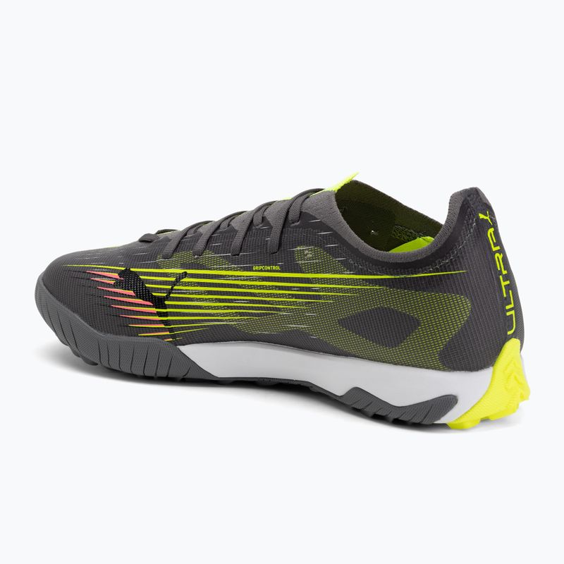Men's football boots PUMA Ultra 5 Match TT matte aged silver/yellow alert/puma aged silver 3