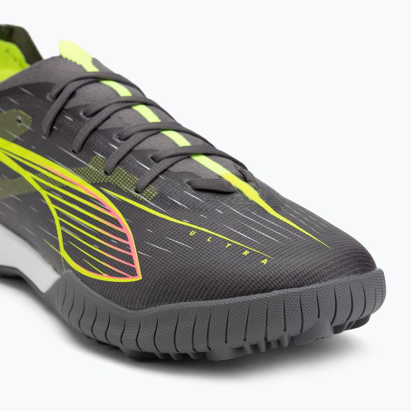 Men's football boots PUMA Ultra 5 Match TT matte aged silver/yellow alert/puma aged silver 7