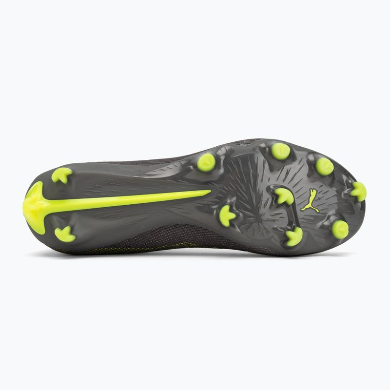 PUMA men's football boots Ultra 5 Pro FG/AG matte aged silver/yellow alert/sun struck 4