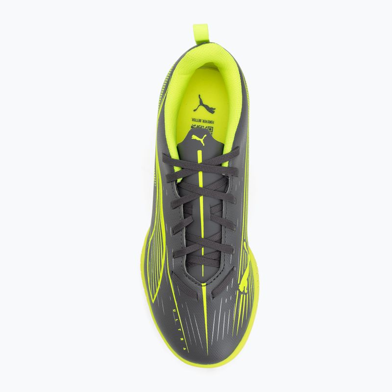 PUMA Ultra 5 Play TT Jr children's football boots matte aged silver/yellow alert/puma aged silver 5