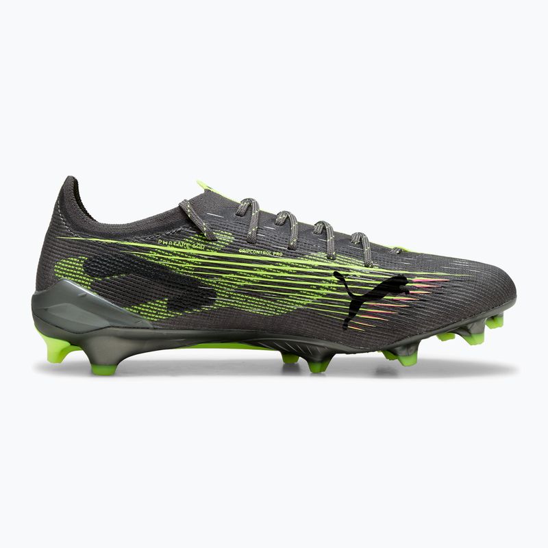 PUMA men's football boots Ultra 5 Ultimate FG matte aged silver/yellow alert/sun struck