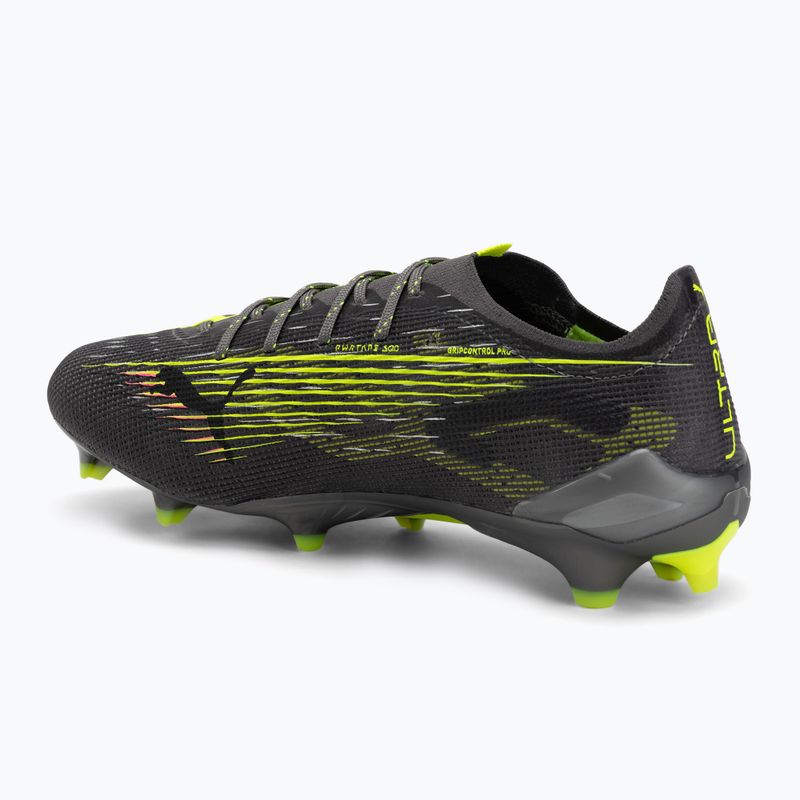 PUMA men's football boots Ultra 5 Ultimate FG matte aged silver/yellow alert/sun struck 2