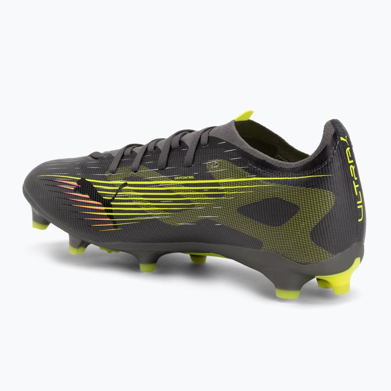 PUMA men's football boots Ultra 5 Match FG/AG matte aged silver/yellow alert/puma aged silver 3