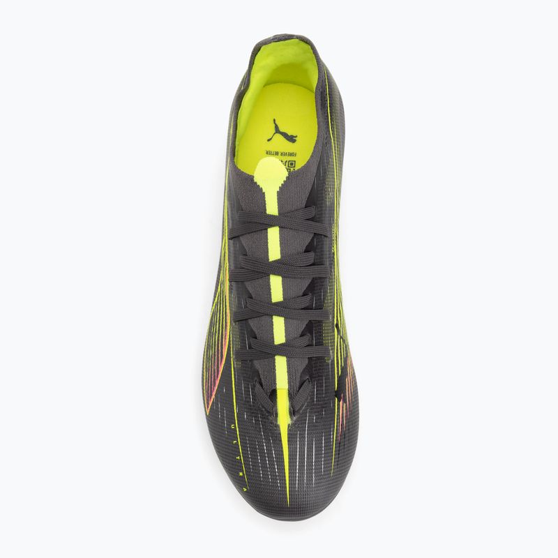 PUMA men's football boots Ultra 5 Match FG/AG matte aged silver/yellow alert/puma aged silver 5