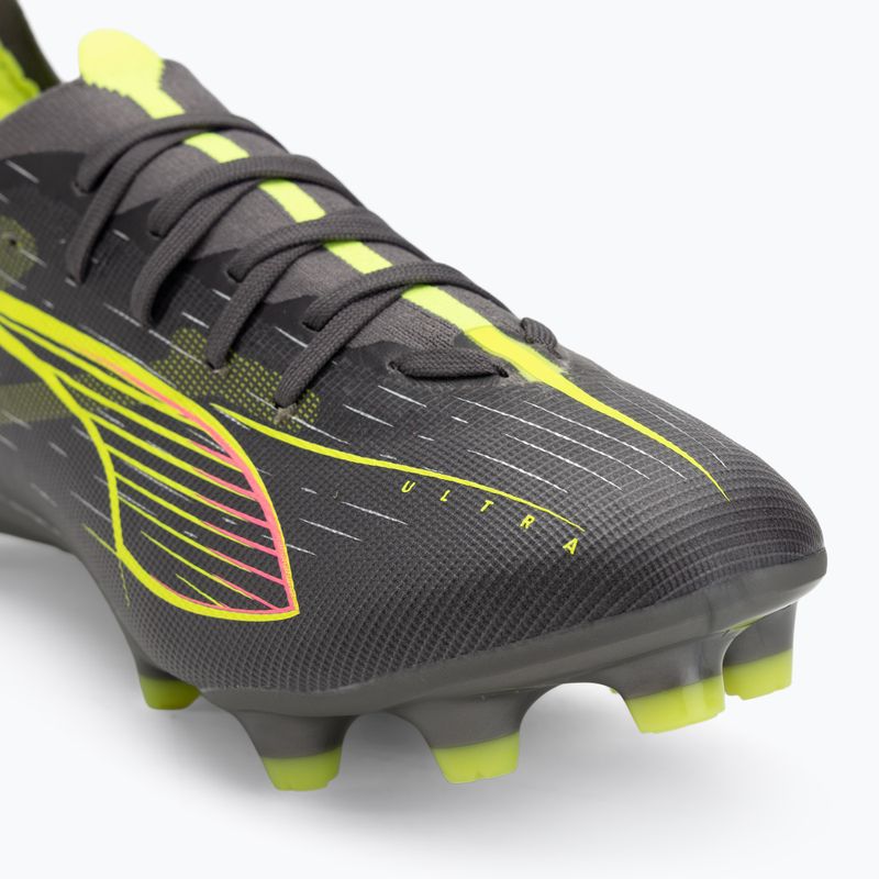 PUMA men's football boots Ultra 5 Match FG/AG matte aged silver/yellow alert/puma aged silver 7