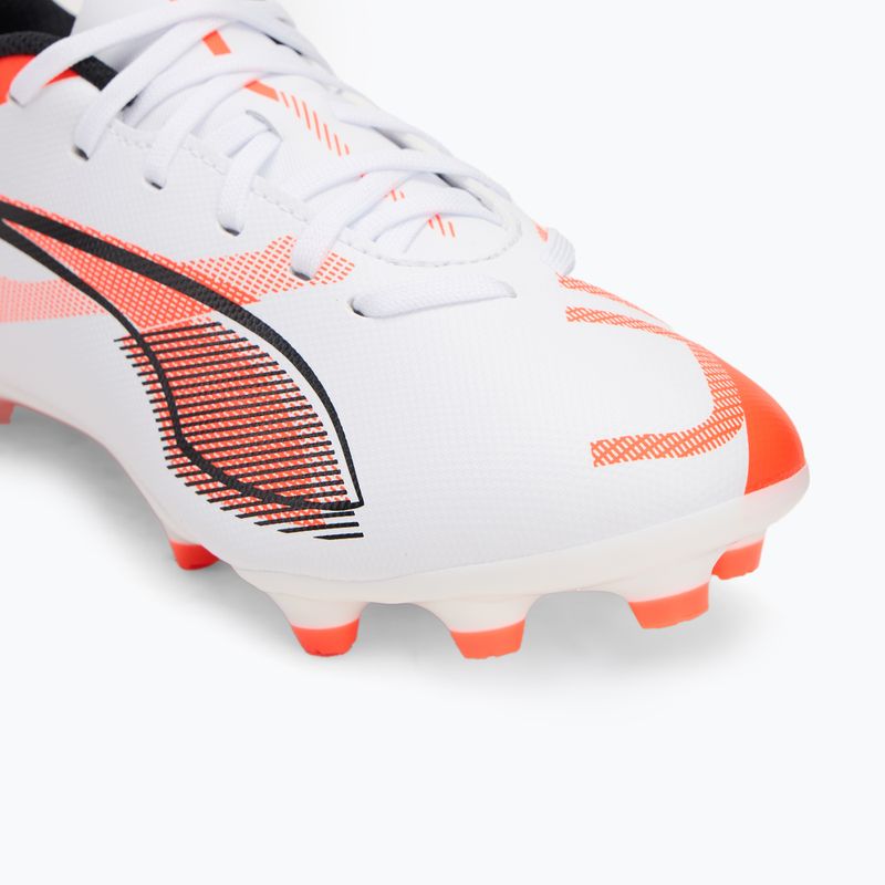 PUMA Ultra 5 Play FG/AG Jr children's football boots puma white/puma black/glowing red 7