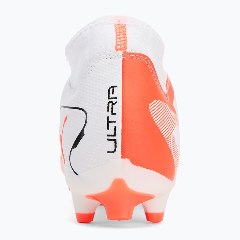 Men's football boots PUMA Ultra 5 Play+ FG/AG puma white/puma black/glowing red 6