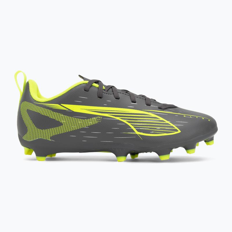PUMA Ultra 5 Play FG/AG Jr matte aged silver/yellow alert/puma aged silver children's football boots 2