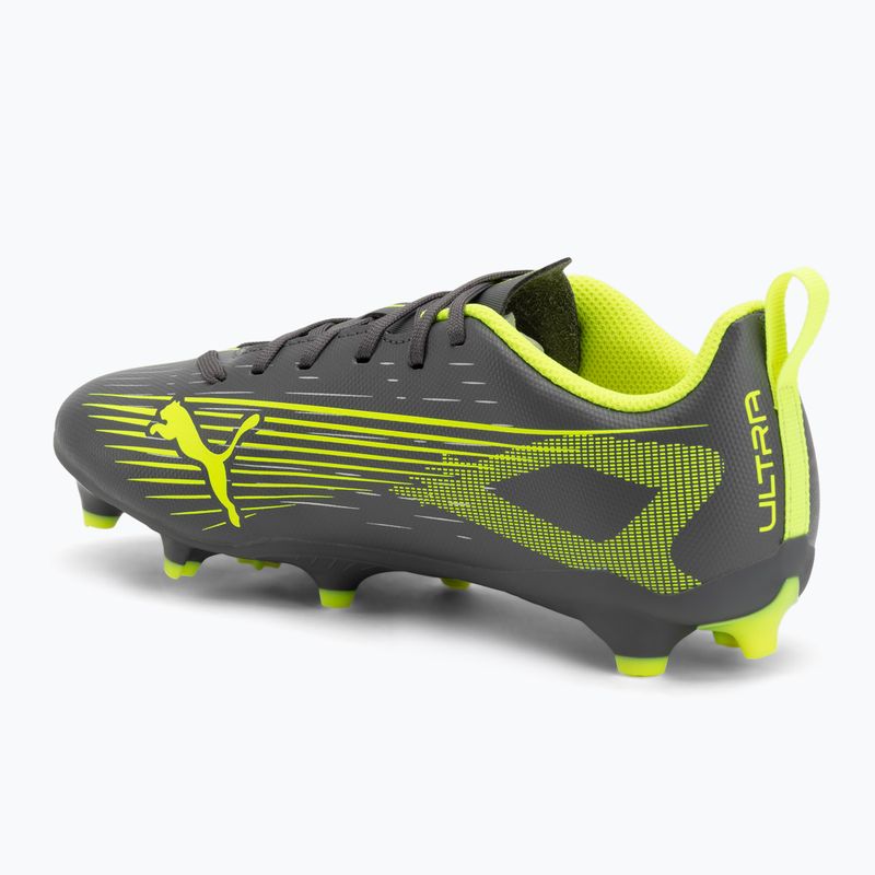 PUMA Ultra 5 Play FG/AG Jr matte aged silver/yellow alert/puma aged silver children's football boots 3
