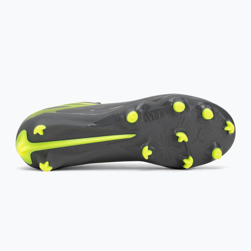 PUMA Ultra 5 Play FG/AG Jr matte aged silver/yellow alert/puma aged silver children's football boots 4