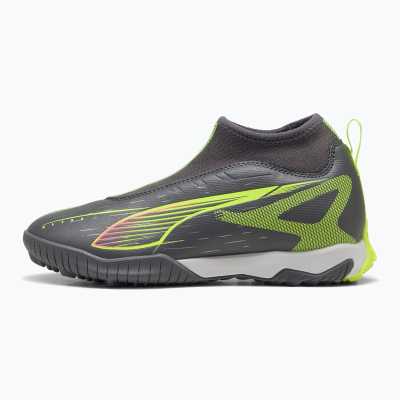 Children's football boots PUMA Ultra 5 Match+ LL TT + Mid Jr matte aged silver/yellow alert/puma aged silver