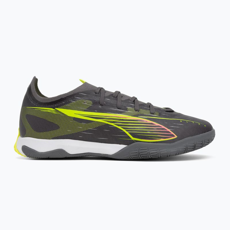 Men's football boots PUMA Ultra 5 Match It matte aged silver/yellow alert/puma aged silver 2