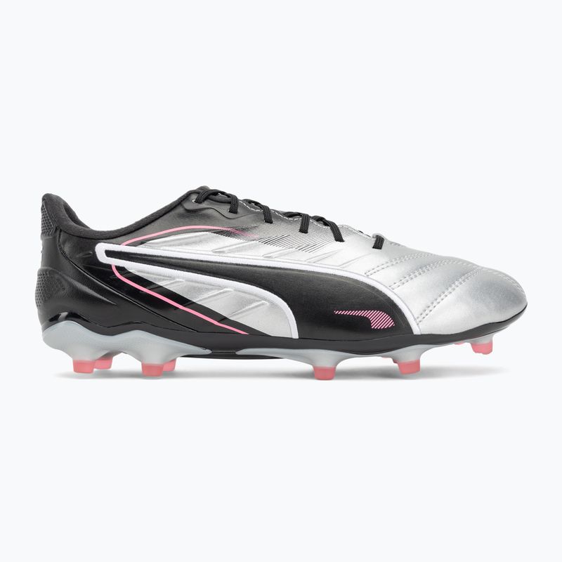 Men's football boots PUMA King Pro FG/AG puma silver/puma black/sun struck/puma white 2
