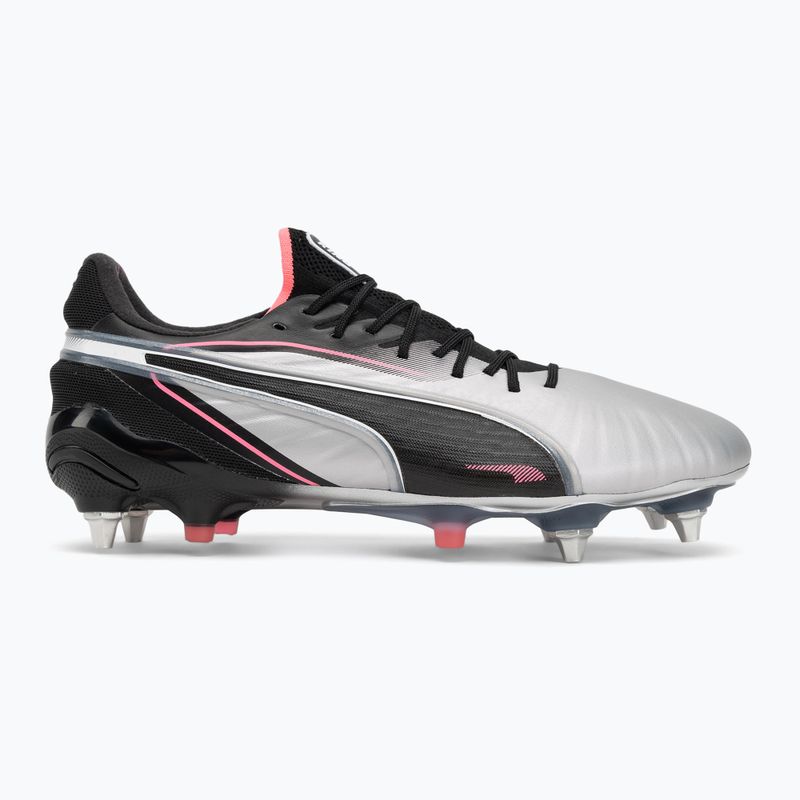 Men's football boots PUMA King Ultimate MxSG puma silver/puma black/sun struck/puma white 2