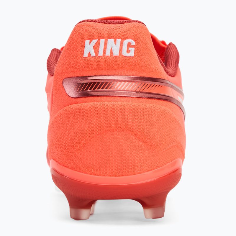 Men's football boots PUMA King Match FG/AG glowing red/puma white/red fire 6