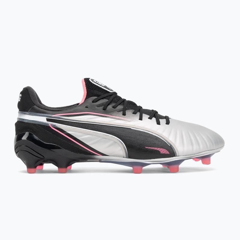 Men's football boots PUMA King Ultimate FG/AG puma silver/puma black/sun struck/puma white 2