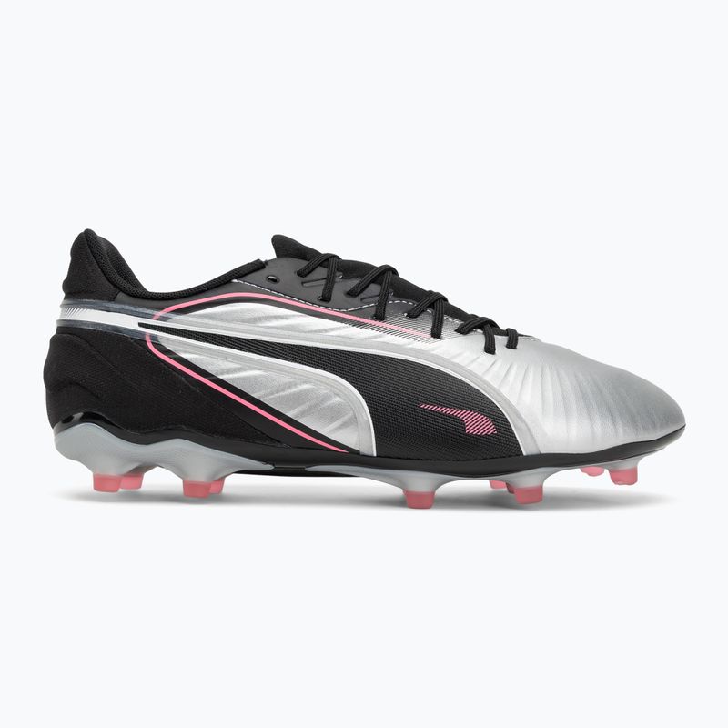 Men's football boots PUMA King Match FG/AG puma silver/puma black/sun struck/puma white 2