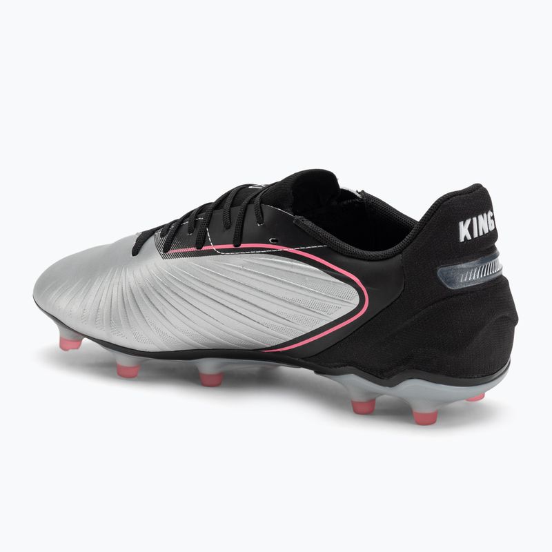 Men's football boots PUMA King Match FG/AG puma silver/puma black/sun struck/puma white 3
