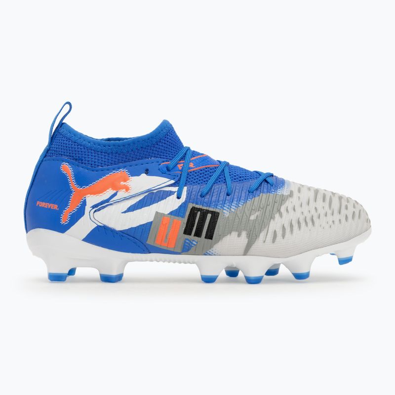 PUMA Future 8 Match Forever FG/AG Jr children's football boots white/ultra blue/feather gray/puma black/glowing red 2