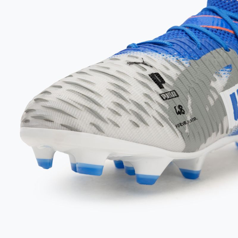 PUMA Future 8 Match Forever FG/AG Jr children's football boots white/ultra blue/feather gray/puma black/glowing red 7