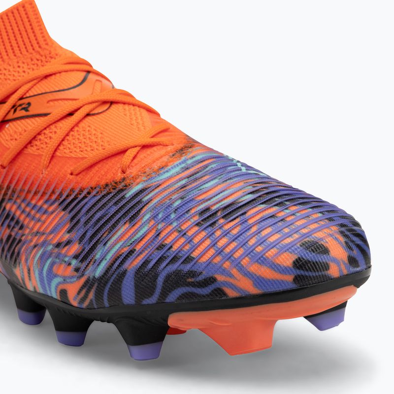 PUMA Future 8 Match Creativity FG/AG orange poppy/black/dark amethyst/electric peppermint Men's football boots 7