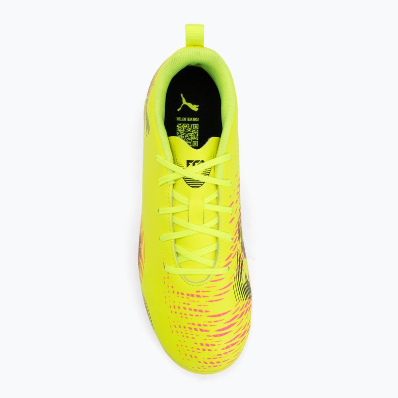 PUMA Future 8 Play TT + Mid yellow alert/ puma black/ sun struck Children's football boots 5