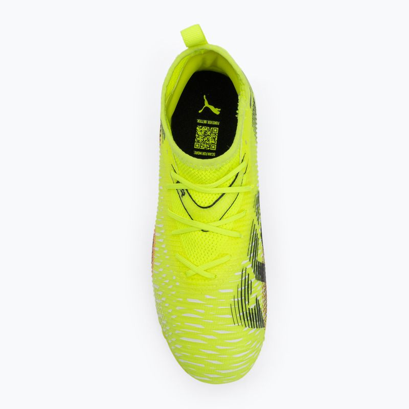 PUMA Future 8 Match TT + Mid yellow alert/ puma black/ sun struck Children's football boots 5