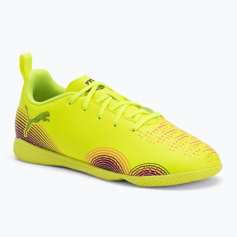 PUMA Future 8 Play It yellow alert/ puma black/ sun struck children's football boots