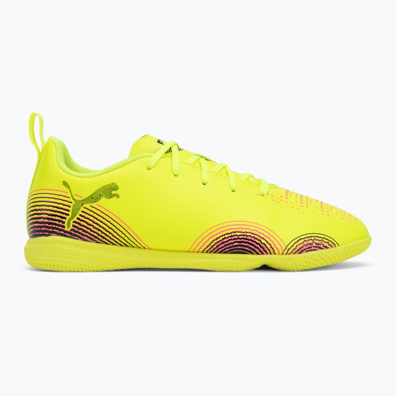 PUMA Future 8 Play It yellow alert/ puma black/ sun struck children's football boots 2