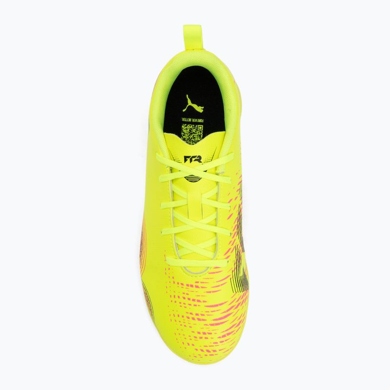 PUMA Future 8 Play It yellow alert/ puma black/ sun struck children's football boots 5
