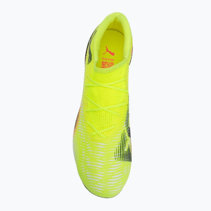 Men's football boots PUMA Future 8 Match Low FG/AG yellow alert/ puma black/ sun struck 5