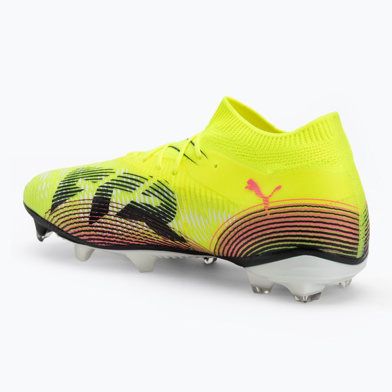 Men's football boots PUMA Future 8 Match FG/AG yellow alert/puma black/sun struck 3