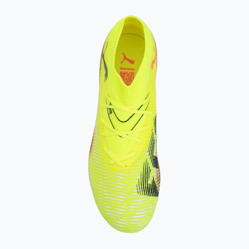 Men's football boots PUMA Future 8 Match FG/AG yellow alert/puma black/sun struck 5