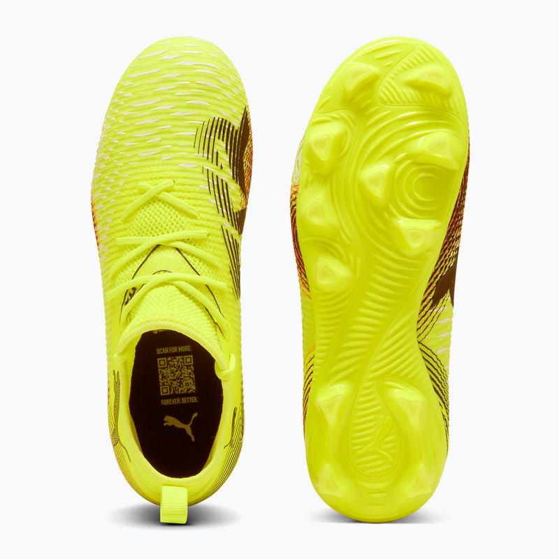 PUMA Future 8 Match FG/AG Jr children's football boots yellow alert/puma black/sun struck 3