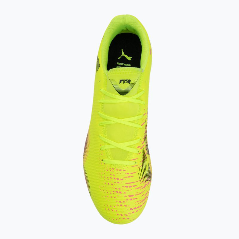 Men's football boots PUMA Future 8 Play FG/AG yellow alert/ puma black/ sun struck 5