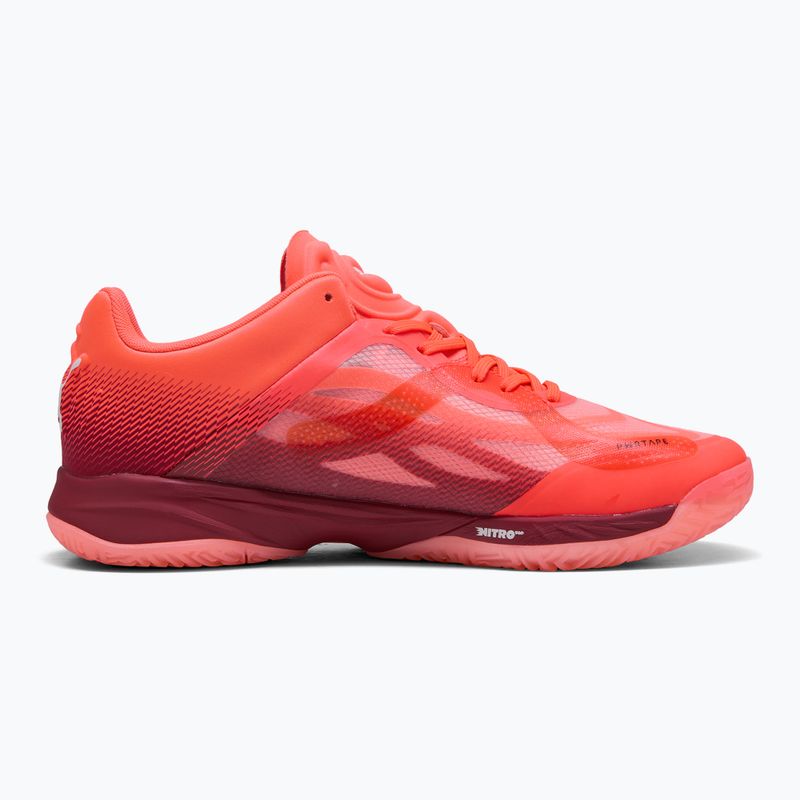PUMA Accelerate Nitro SQD men's shoes glowing red / puma white / dark crimson 2