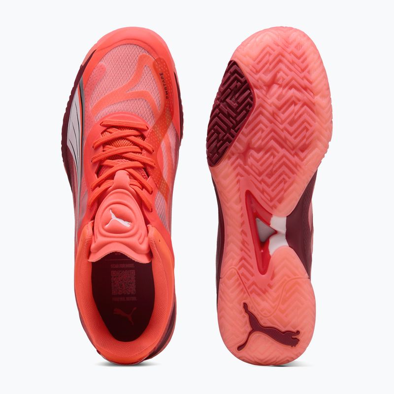 PUMA Accelerate Nitro SQD men's shoes glowing red / puma white / dark crimson 6